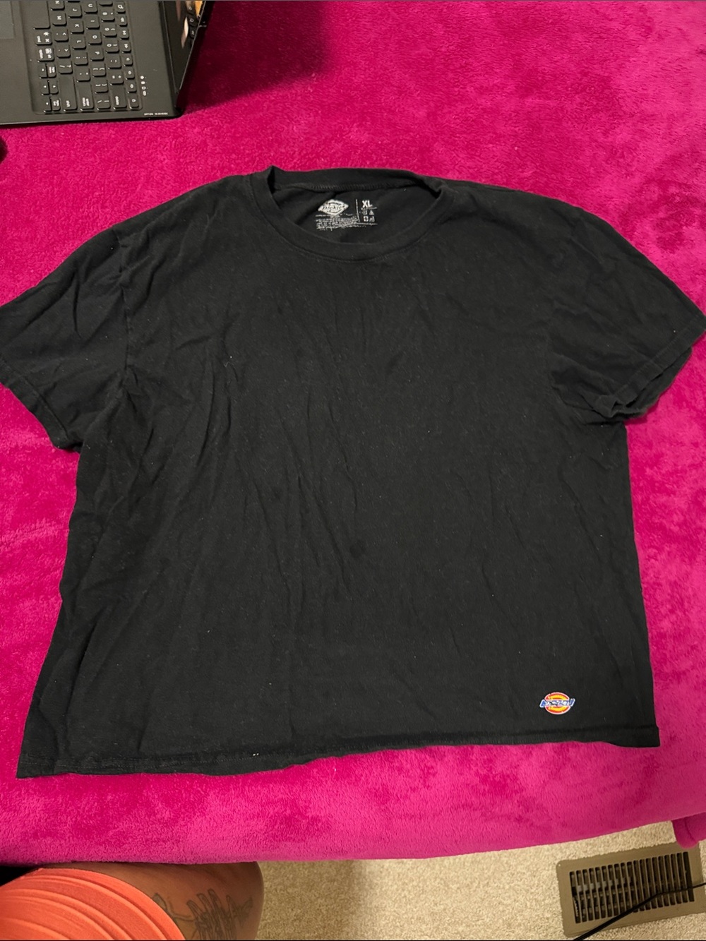 Dickies Black Short Sleeve Crew Neck Tee for Women